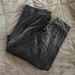 Juicy Couture gray jogger XL side rhinestone NWOT!